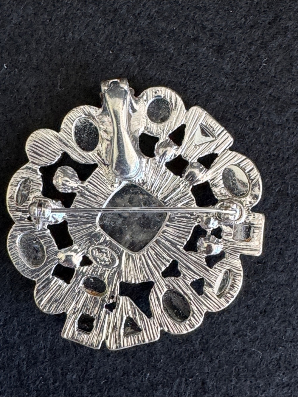 VTG Premier Designs "Hidden Gems" multi-color Rhinestone Brooch/Pendant - Picture 3 of 5